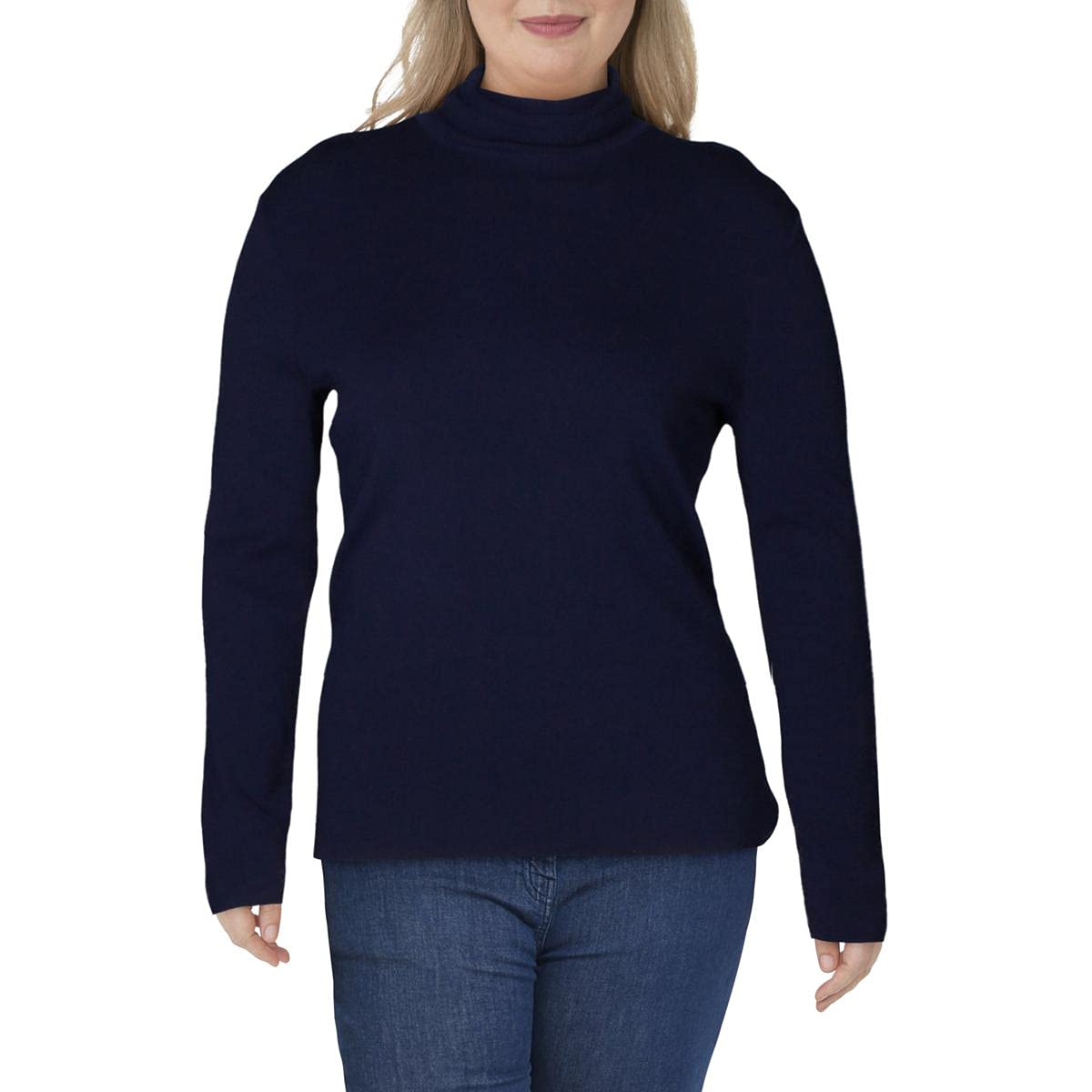 Anne Klein Women's Long Sleeve Turtleneck Sweater - Soft Winter Knit Pullover for Casual & Office Wear | Cozy Fall & Winter Fashion