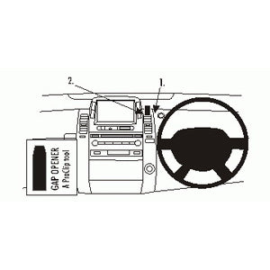 ClicOn No Holes Center Dash Mount for Toyota Prius 2004-2009 | Secure Phone Holder for Hands-Free Navigation & Driving Safety