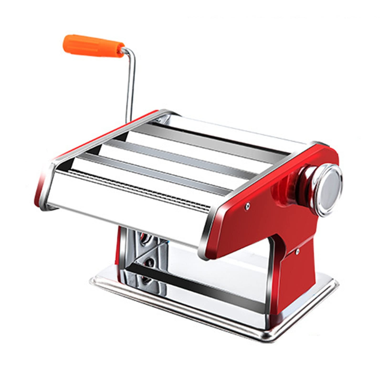 Stainless Steel Manual Pasta Maker Machine - Adjustable Thickness Hand Press Noodle Maker with Aluminum Alloy Rollers & Cutter - Perfect for Homemade Spaghetti, Fettuccine, Lasagna - Ideal for Italian Cooking, Family Dinners & Restaurant-Quality Pasta at Home