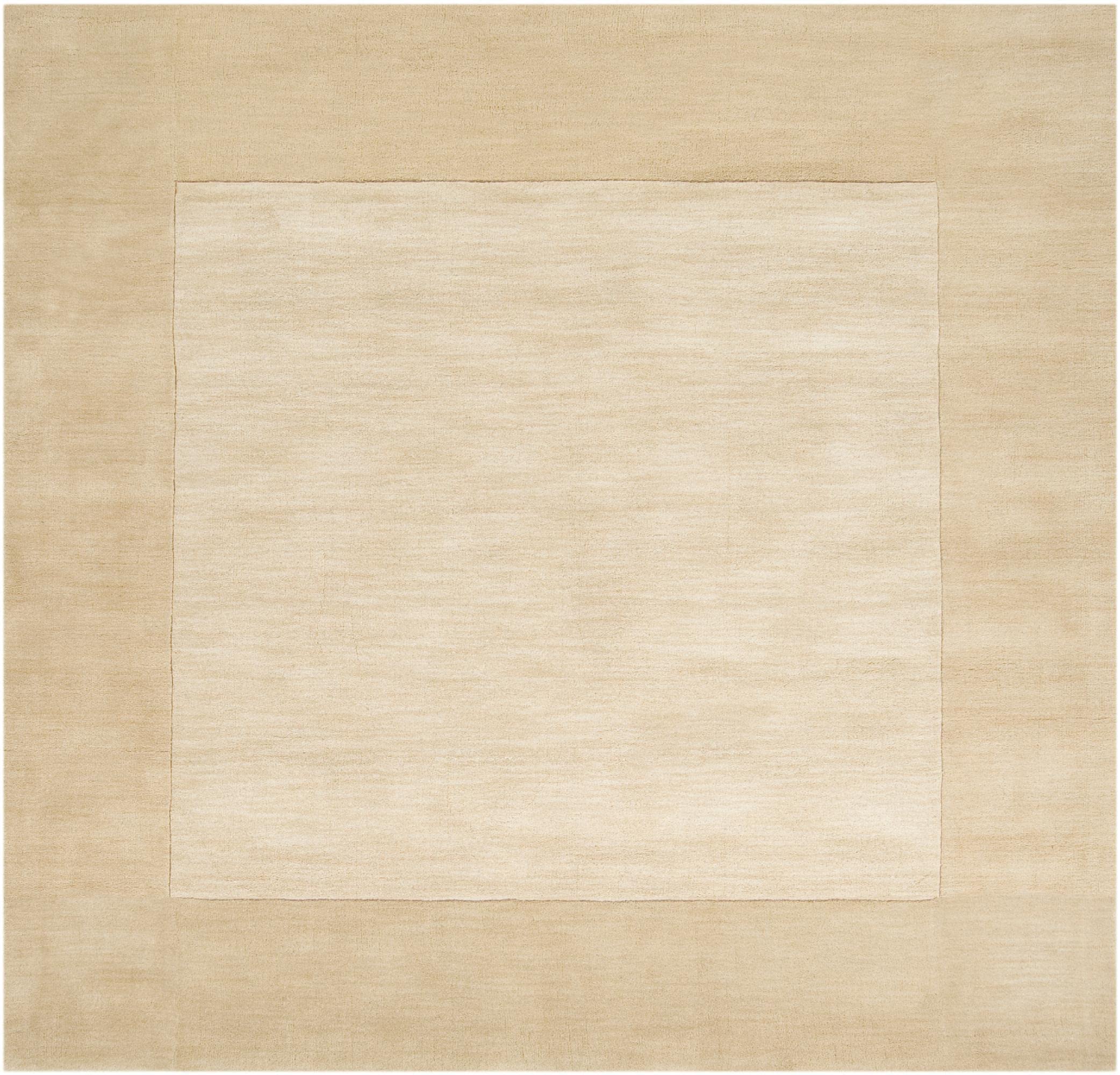 Mark&Day 10x10 Modern Khaki Wool Area Rug - Soft Cream White Square Carpet for Living Room, Bedroom, Kitchen | Durable & Stylish Home Decor (9'9