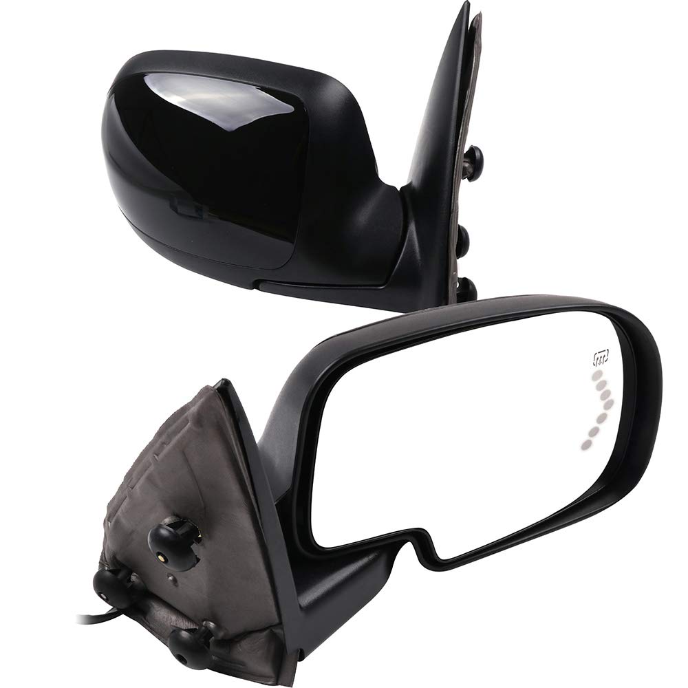 Ineedup Replacement Side View Mirrors for 2003-2007 GMC & Chevy Trucks - Left & Right Manual Folding Power Control Heated Turn Signal Mirrors (Part# 62134G-D67) - Perfect for Winter Driving & Enhanced Safety