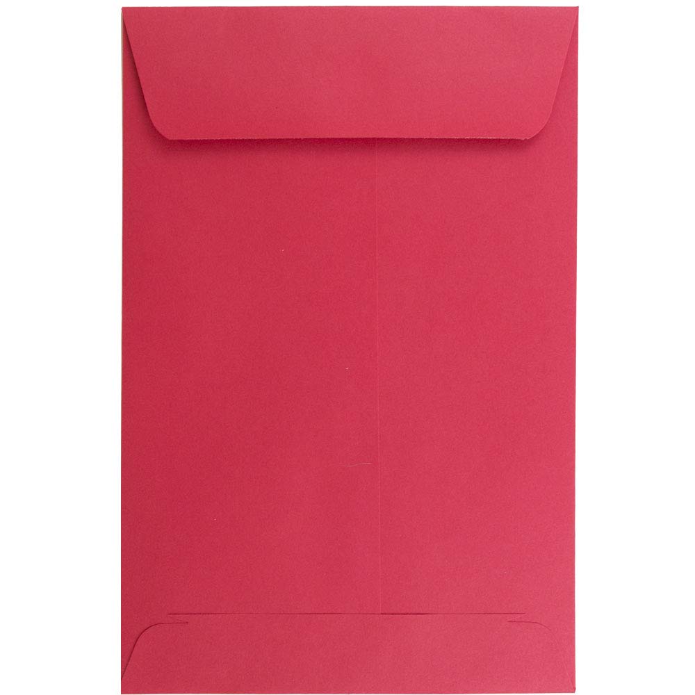 Premium 6 x 9 Open End Catalog Envelopes - Red Recycled Paper - Bulk 500/Box - Perfect for Business Mailings, Direct Marketing & Office Organization