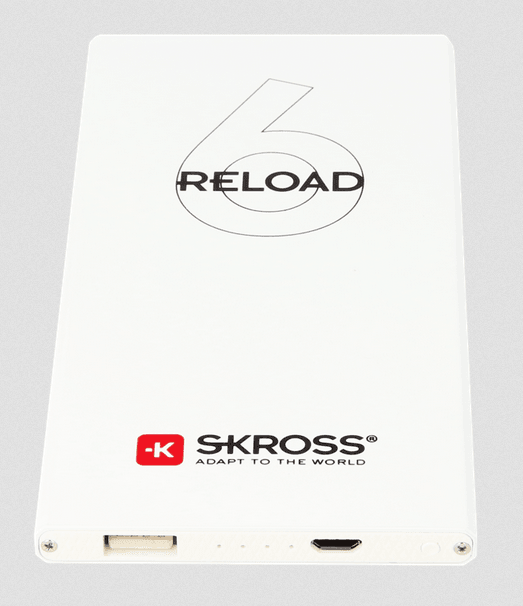 SKROSS Reload 6 Portable Charger 10000mAh - High Capacity Power Bank with Fast Charging for iPhone, Android, Tablets - Perfect for Travel, Camping & Emergency Backup