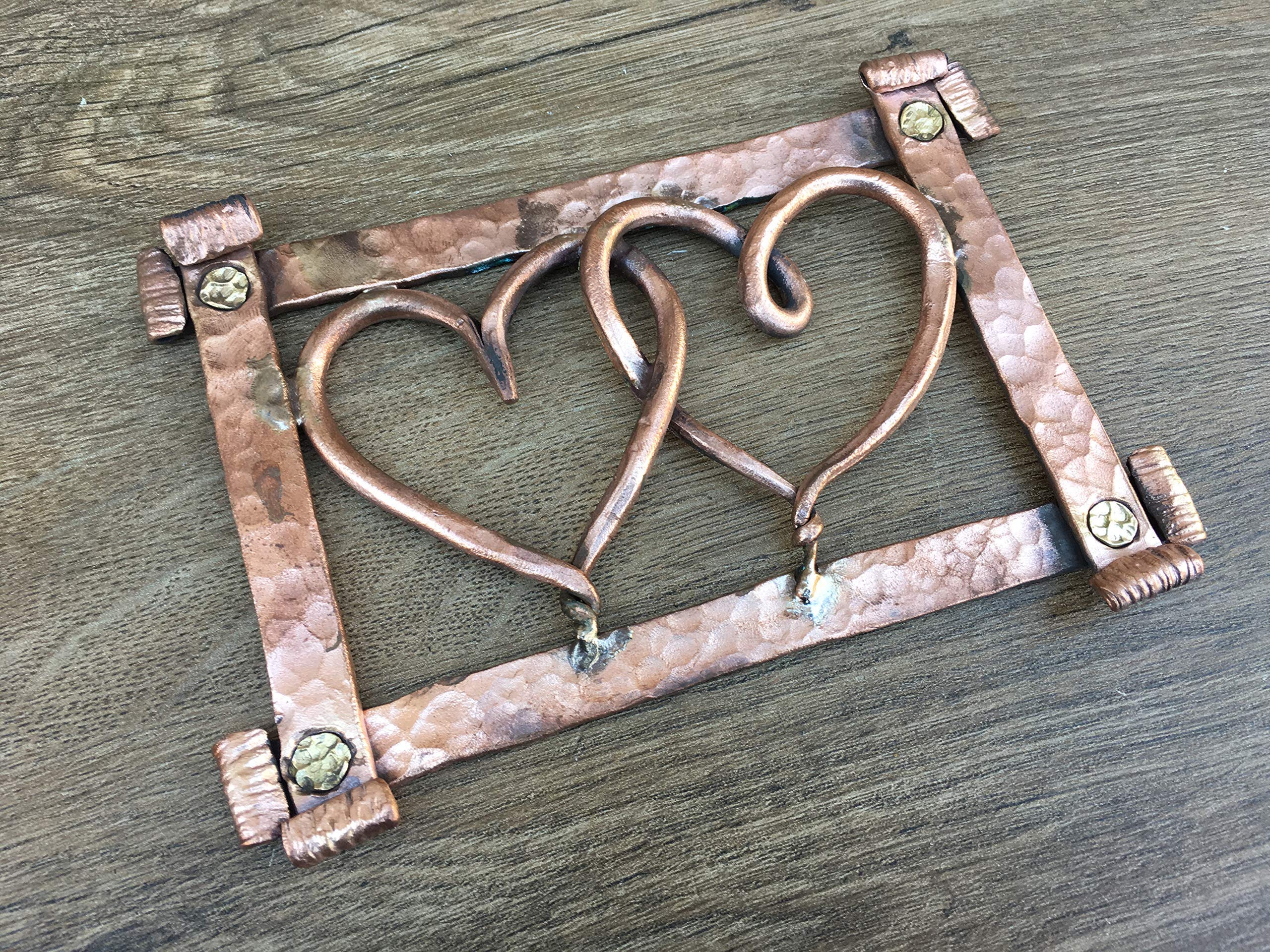 Handmade Copper Heart Frame - Romantic 7th Anniversary Gift for Him, Unique Copper Decor for Home & Office - Perfect for Weddings, Anniversaries & Special Occasions
