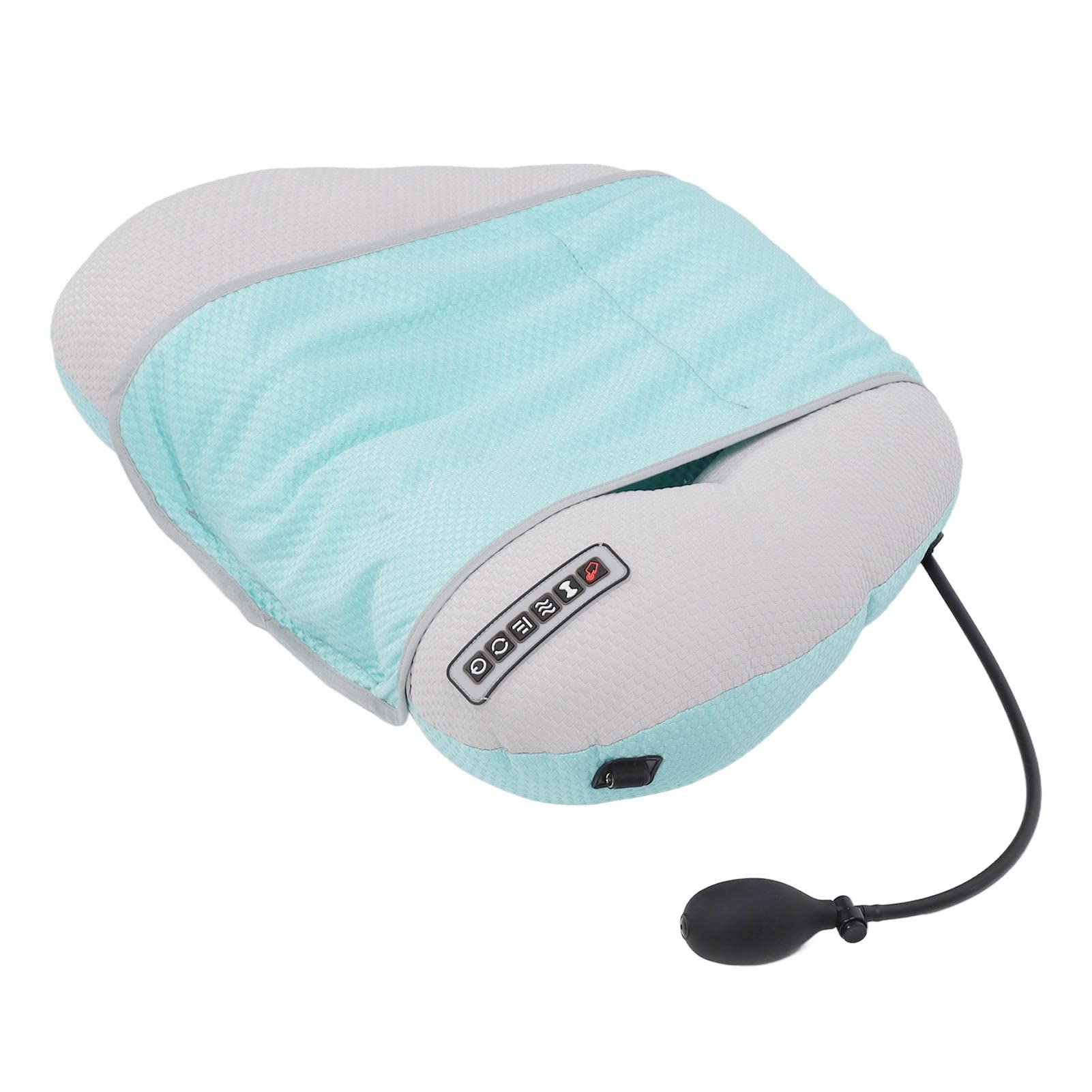 Electric Neck Massage Pillow with Heat - Shiatsu Kneading for Pain Relief & Relaxation - Perfect for Office, Home & Travel - US Plug (Men & Women)