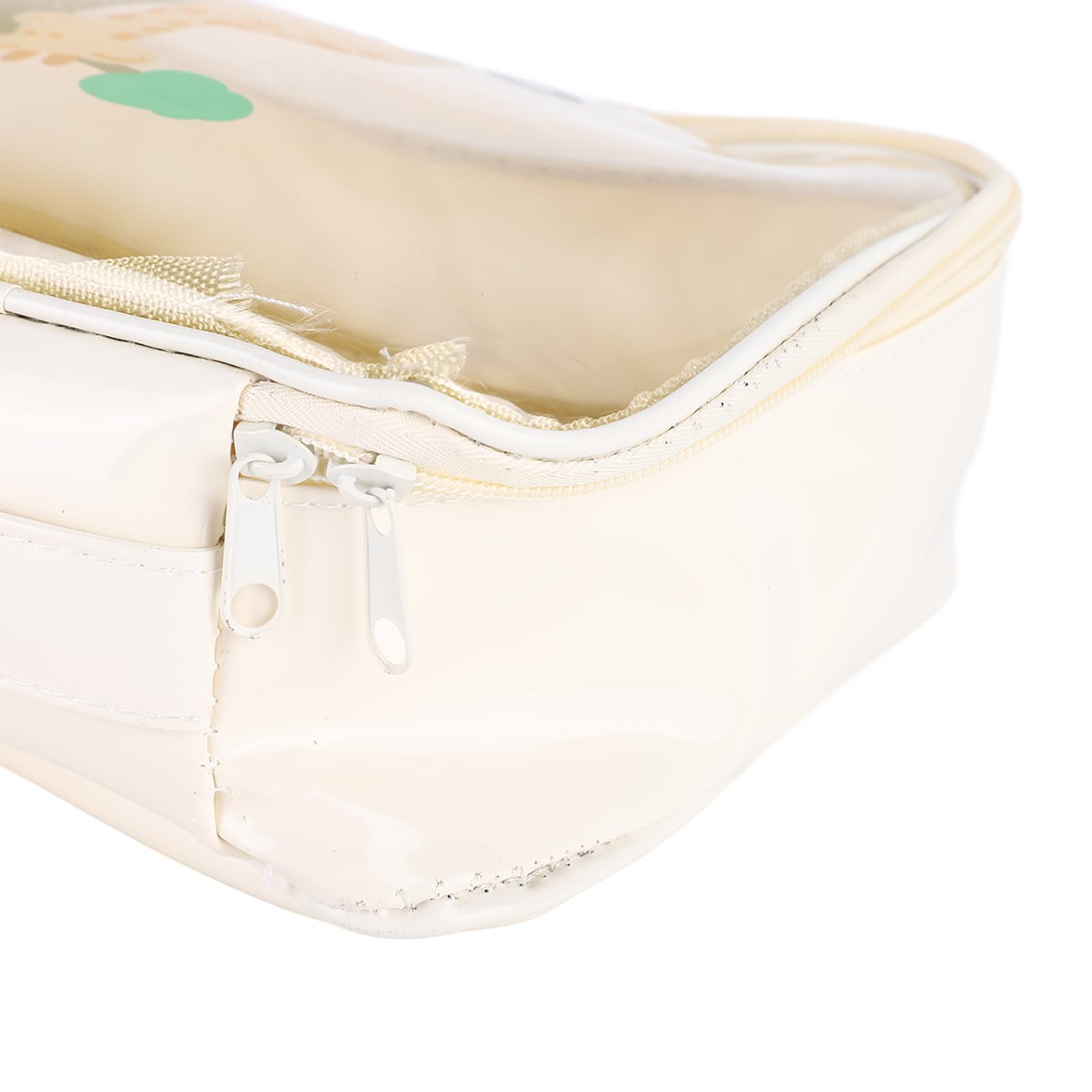 Clear Cosmetic Bags for Travel - Large Capacity Waterproof Makeup Organizer Pouch, Lightweight TSA Approved Toiletry Bag for Bathroom Essentials (Beige) | Perfect for Airplane Carry-on, Gym & Daily Use