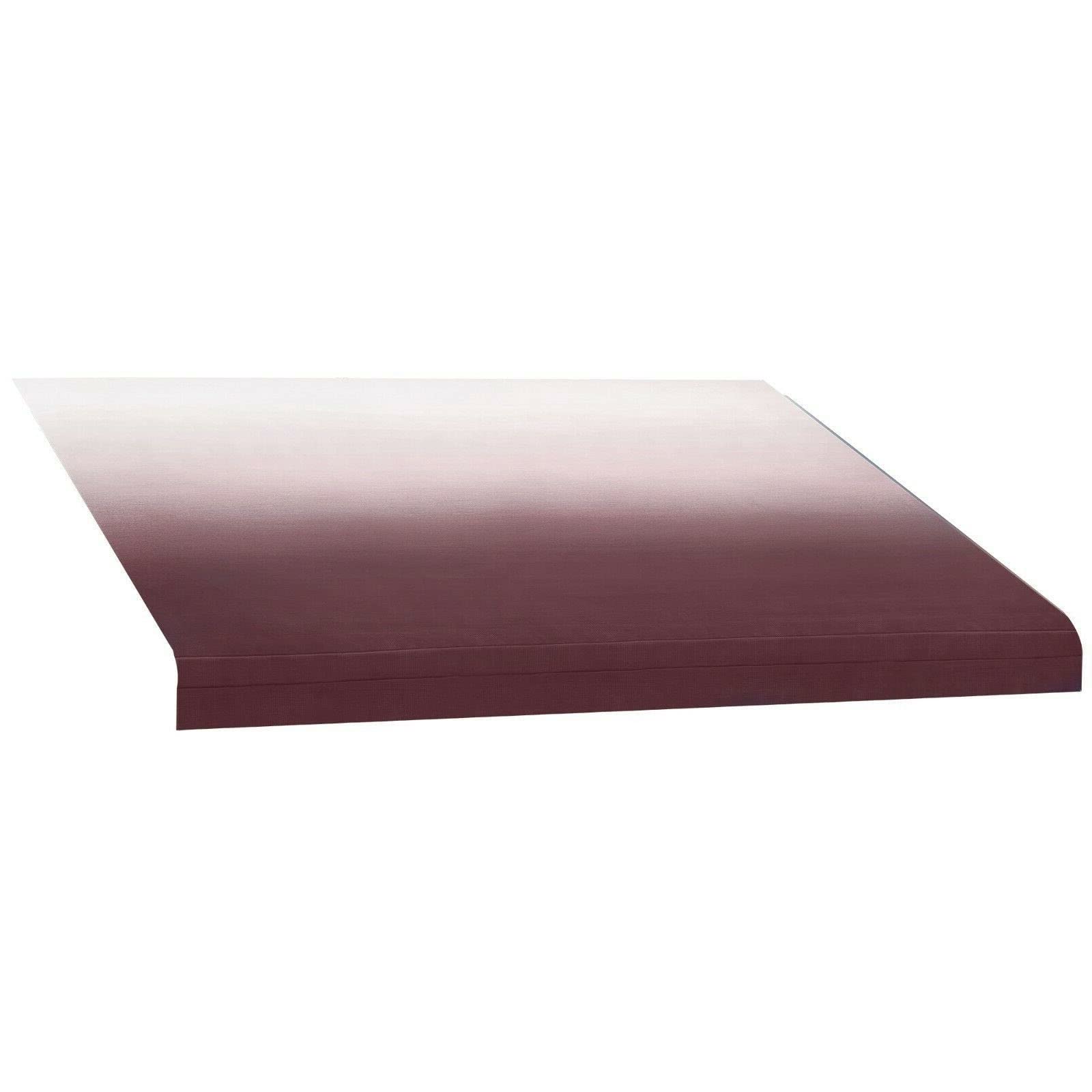 HUIJK RV Awning Fabric Replacement - 16 Feet Width, Burgundy Color, 8' (96
