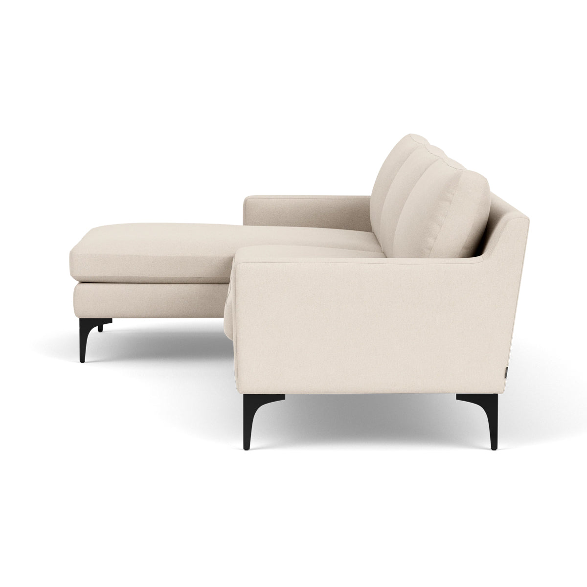 Astha Fabric Left Chaise Sofa - Modern L-Shaped Sectional Couch with Reversible Design for Living Room, Lounge & Home Theater Comfort