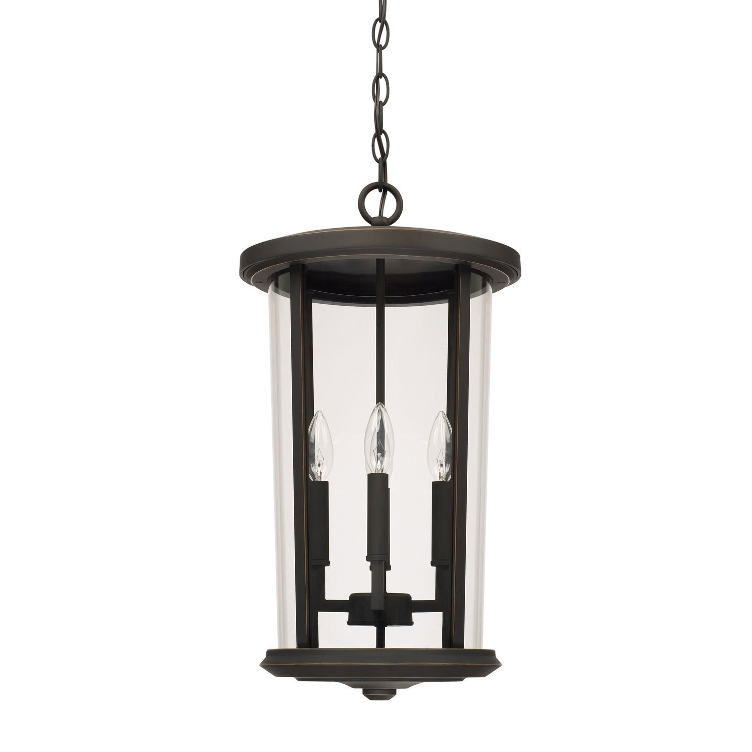 Capital Lighting 4-Light Outdoor Hanging Lantern - Weatherproof Porch Light Fixture for Patio, Garden & Entryway Decor
