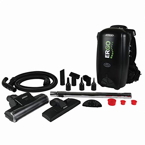 Atrix VACBP1 HEPA Backpack Vacuum Cleaner - Lightweight, Cordless & Powerful for Home & Office Cleaning - Standard Bundle in Nude Color - Ideal for Carpet, Hard Floors & Tight Spaces
