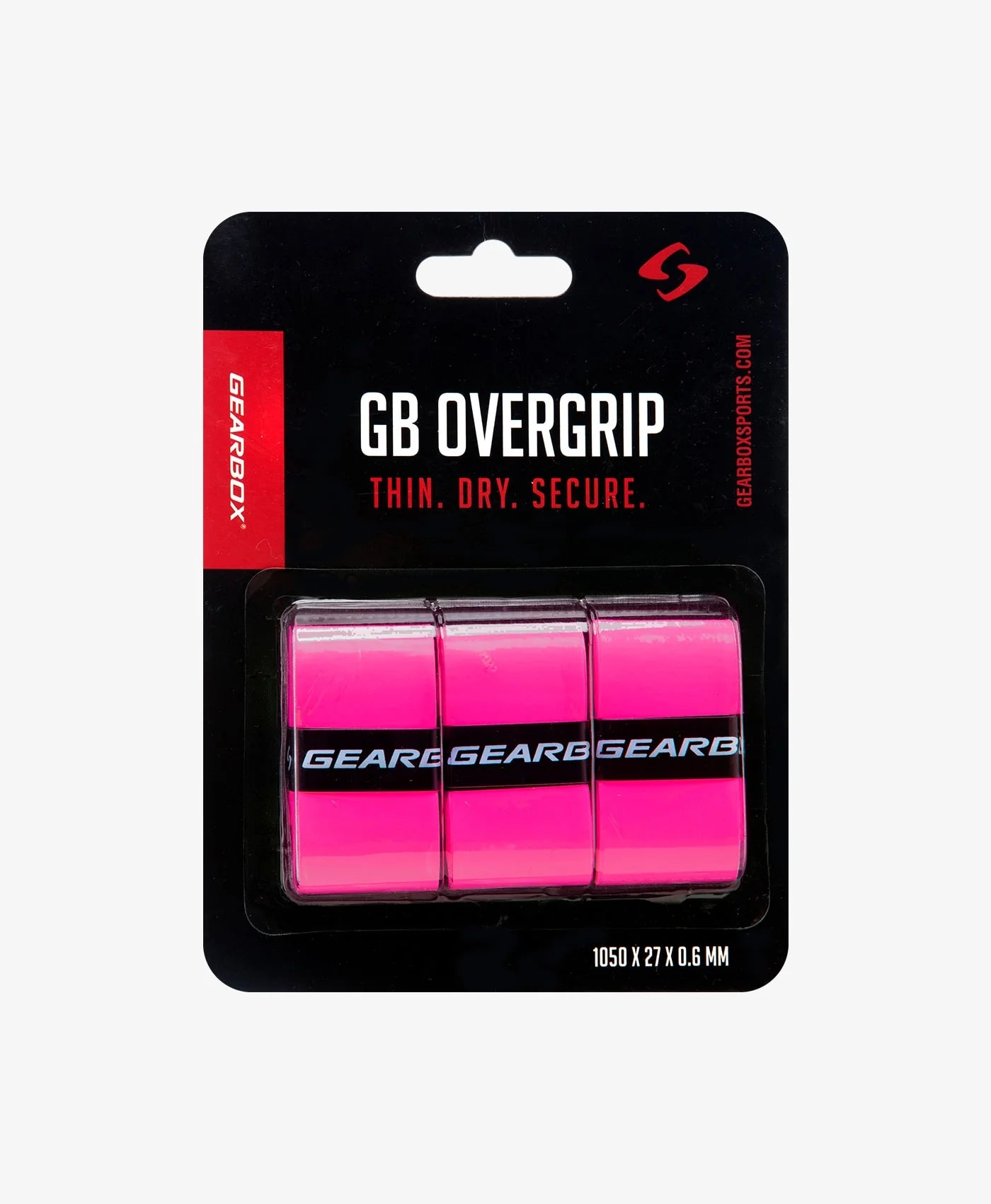 Premium Pink Gearbox Overwrap Grip - 3 Pack for Enhanced Comfort & Control - Perfect for Baseball, Softball & Tennis Racket Handles