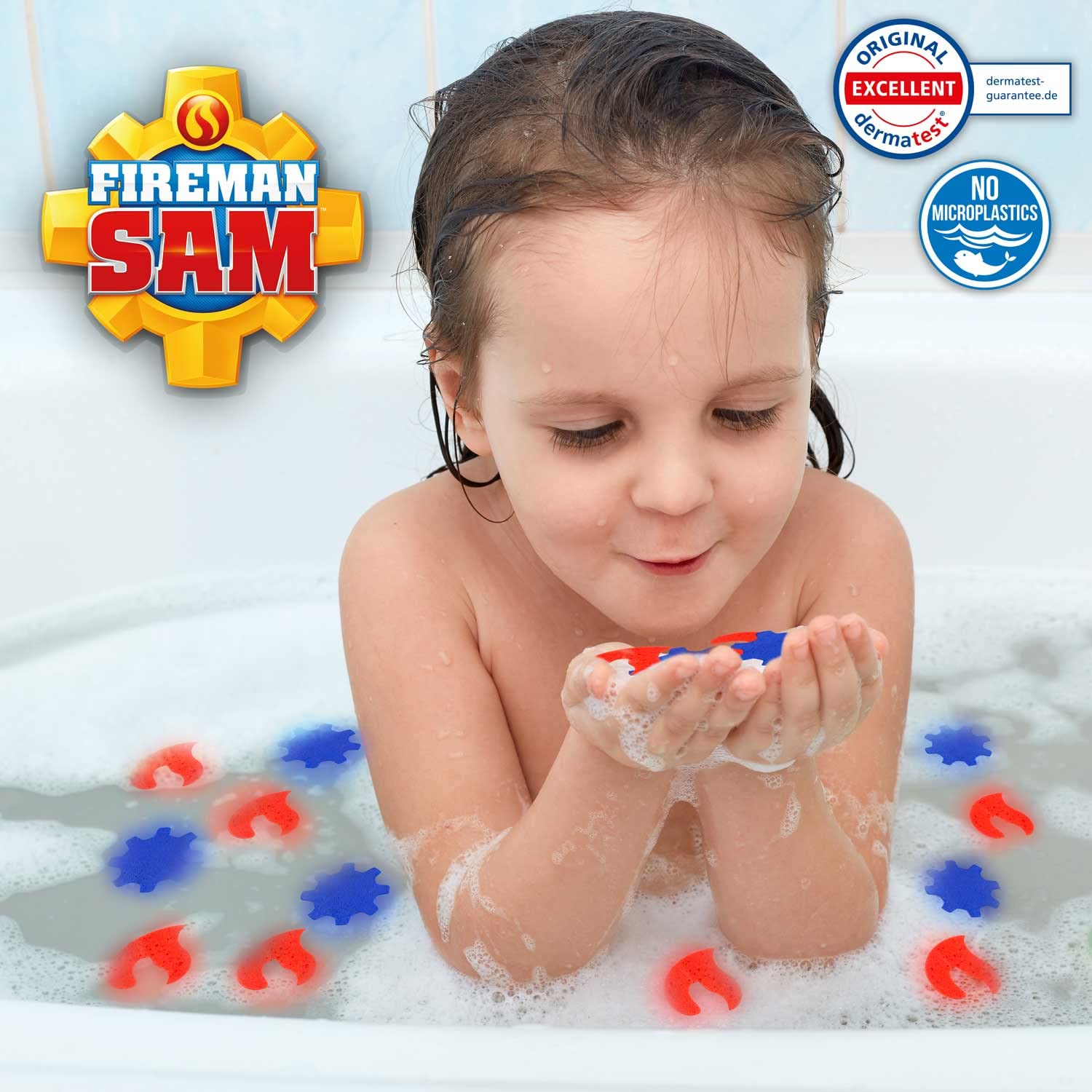 **CRAZE INKEE Kids Bath Bombs, 8-Pack XXL with Magical Confetti Scent, Sam the Fireman Bath Toys for Toddlers – Fun Bath Time & Sensory Play for Children**