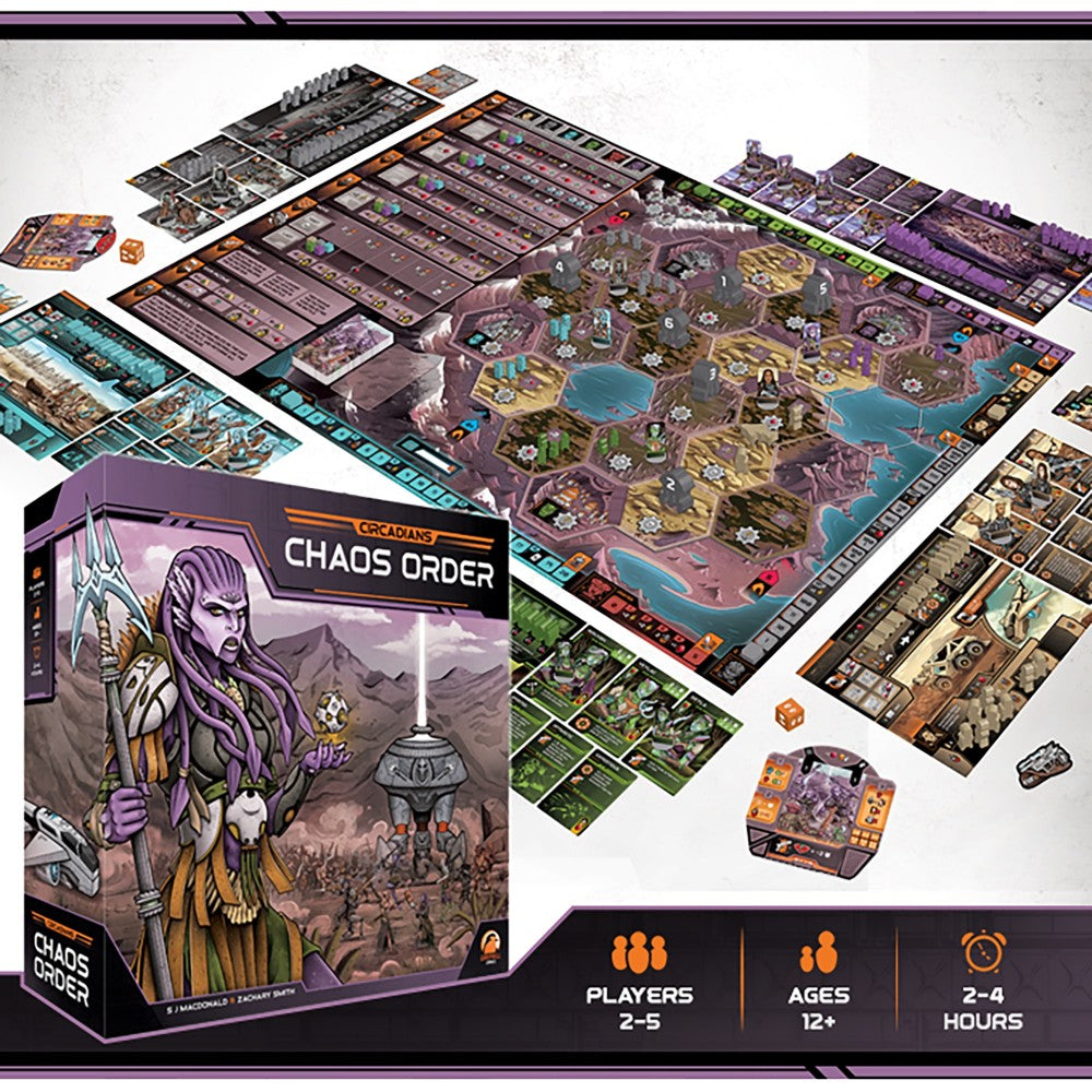 Circadians: Chaos Order - Advanced Strategy Board Game for Adults & Teens | Perfect for Game Nights & Family Gatherings