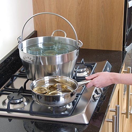 Kilner Stainless Steel Preserving Jam Pan - 6L Capacity, Silver Finish for Homemade Jams, Marmalades & Chutneys - Perfect for Canning, Preserving & DIY Kitchen Projects