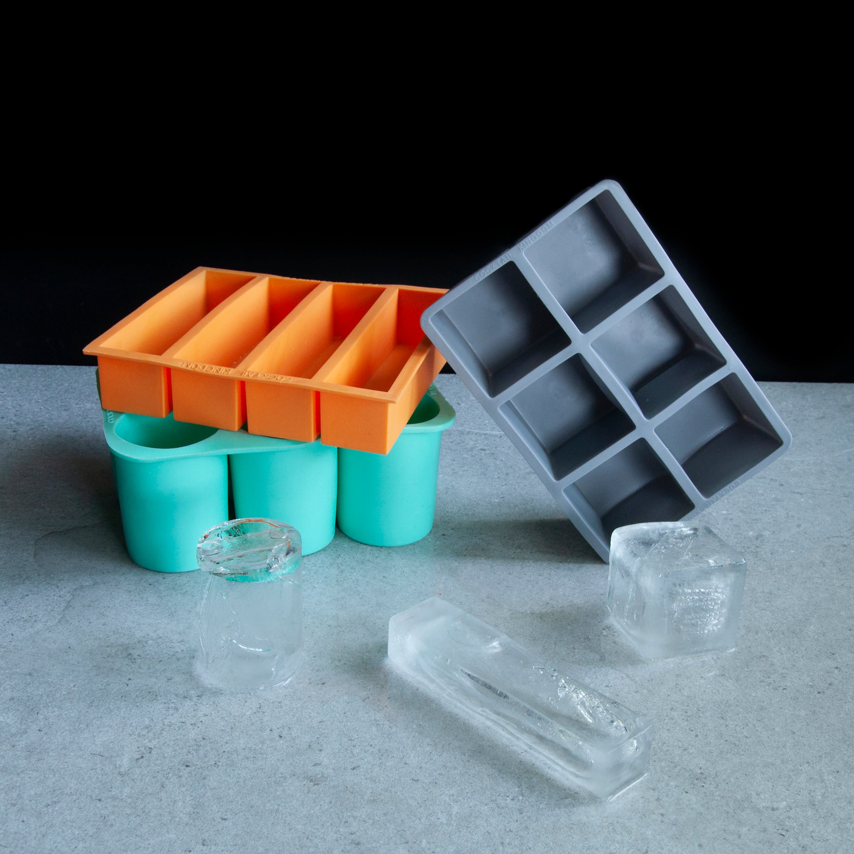 Premium Food Grade Plastic Ice Cube Tray Set - BPA Free, Durable & Flexible for Cocktails, Smoothies & Party Drinks