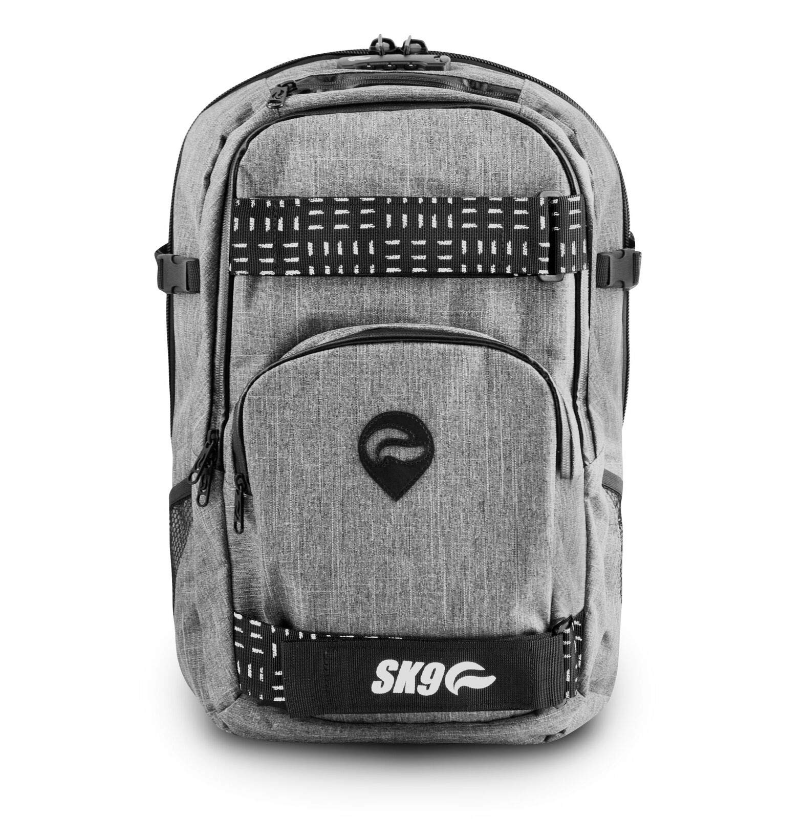 Skunk Nomad Smell Proof Waterproof Skate Backpack with Combination Lock - Durable & Secure for Skateboarding, Travel & Outdoor Adventures