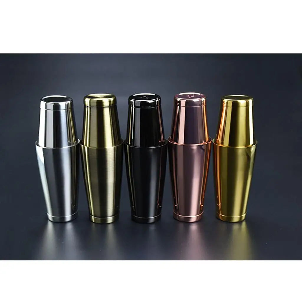 Professional Boston Shaker Set - 5 Colors Bartending Mixing Tin Can Cocktail Shaker for Home Bars, Parties & Mixology - Perfect for Margaritas, Martinis & More