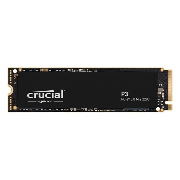 Crucial P3 500GB PCIe Gen3 NVMe Internal SSD - Up to 3500MB/s Read, 1900MB/s Write (CT500P3SSD8) - High-Speed Storage for Gaming, Laptop & Desktop PC Upgrades