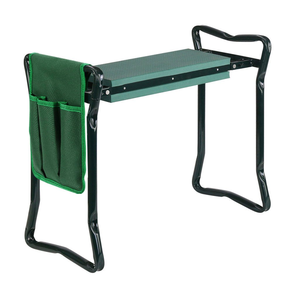 3-in-1 Foldable Garden Kneeler with Padded Seat - Convertible Outdoor Bench & Knee Pad for Gardening, Weeding & Yard Work