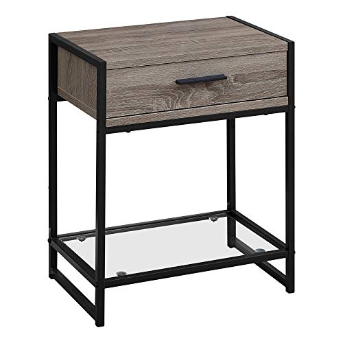 Dark Taupe, Black, Clear
