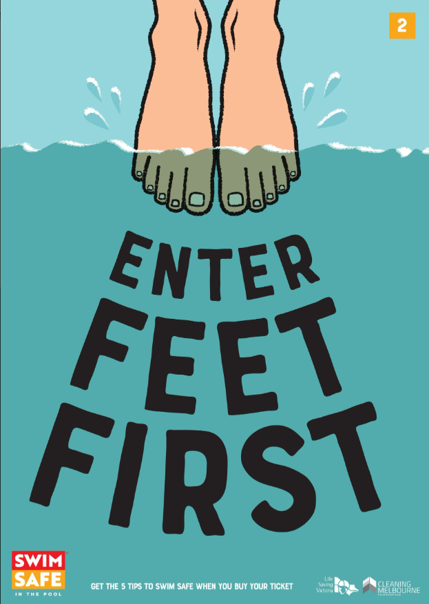 SwimSafe Hallway Safety Tips Posters - Set of 15 A2 Size Educational Posters for Pool Areas, Schools & Public Spaces