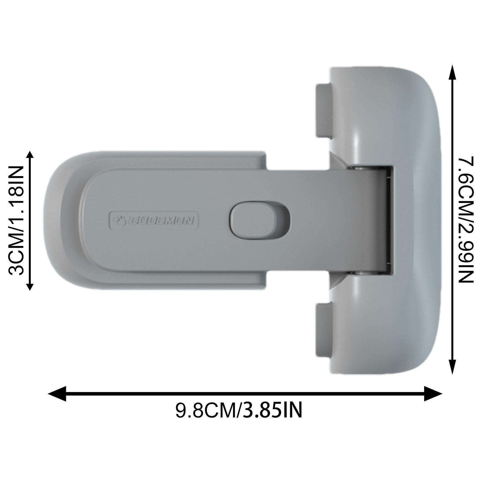 Child Safety Fridge Locks - Self-Adhesive Baby Proof Refrigerator Lock | Secure Multifunctional Door Latch for Home Kitchen Safety | Perfect for Toddler Protection & Pet Proofing