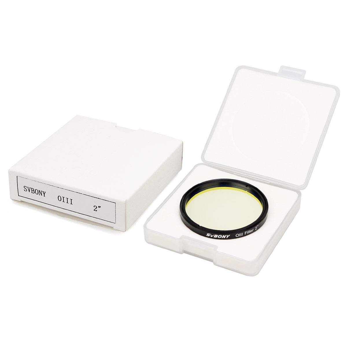 SVBONY SV115 2 Inch O-III Telescope Filter - Narrowband Light Pollution Filter for Astronomy, Stargazing & Deep Sky Observation (Perfect for Nebulae & Galaxies)