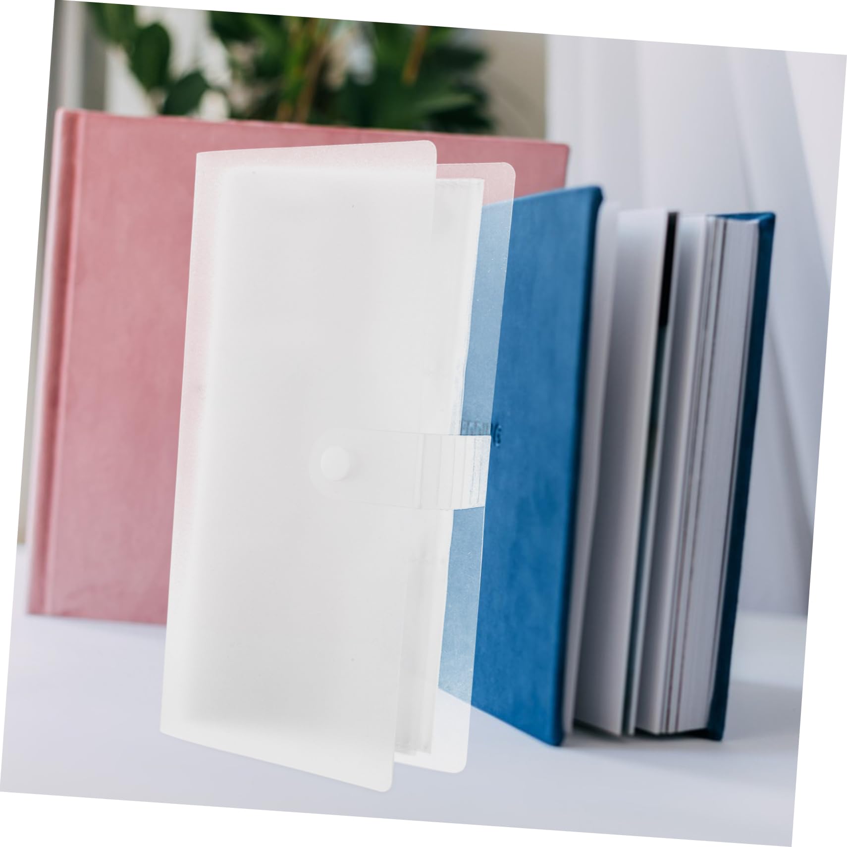 UKCOCO 2-Pocket Clear Business Card Holder Album - Photocard Organizer for Collectibles, Trading Cards & Photos | Perfect for Students, Household Pictures & Delicate Photo Storage | Durable PP Material Photo Book