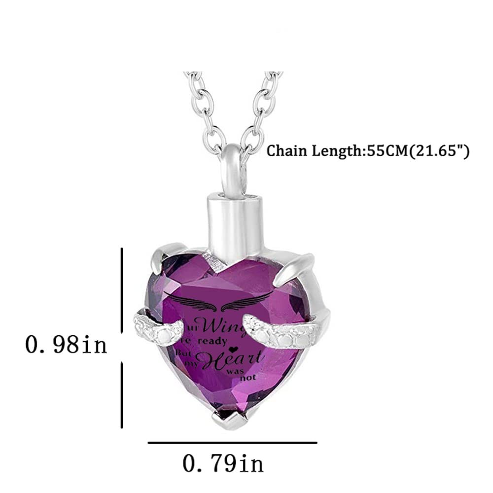 Stainless Steel Memorial Pendant for Ashes - Cremation Urn Necklace Keepsake Gift for Women & Men - Always on My Mind Heart Pendant Set of 3 - Perfect for Remembrance Jewelry, Funeral Memorials & Sympathy Gifts