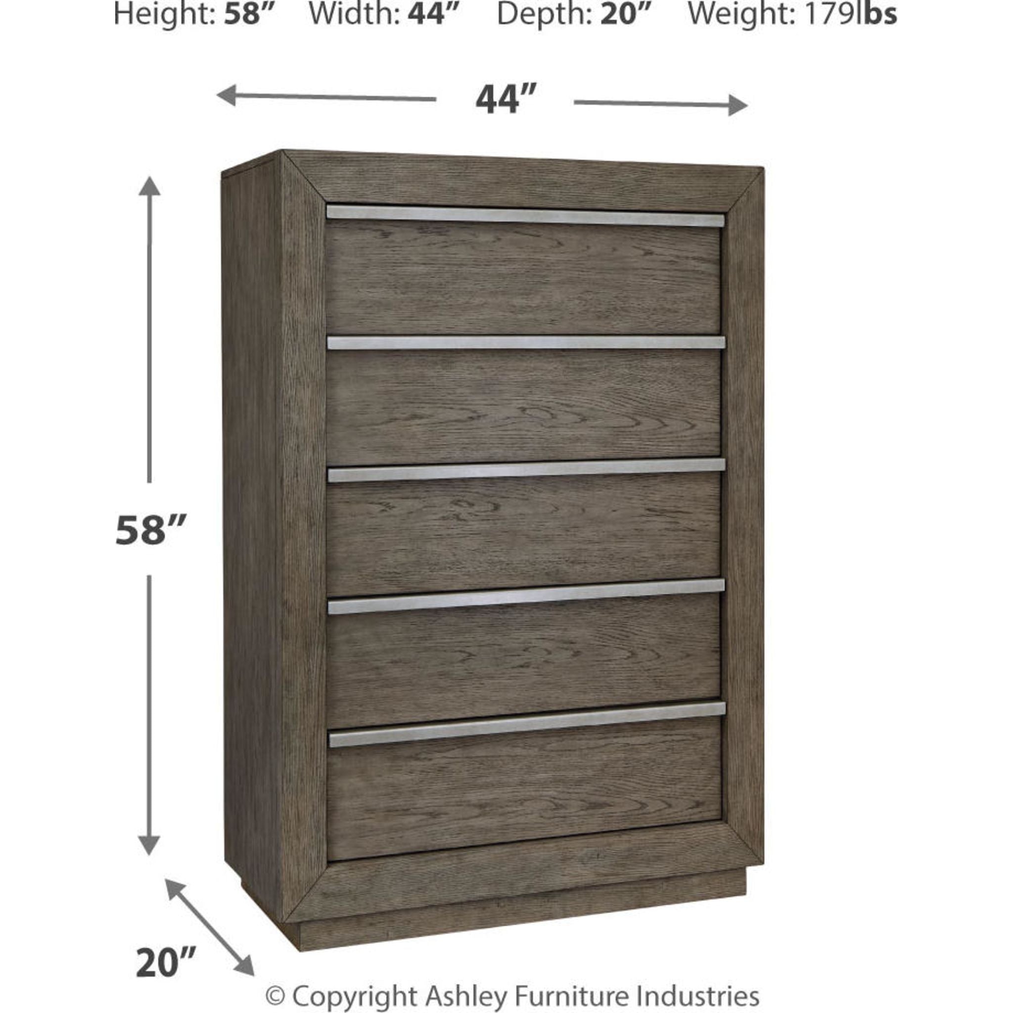 Anibecca Weathered Gray Wooden Storage Chest - Rustic Home Decor for Bedroom, Living Room & Entryway Organization