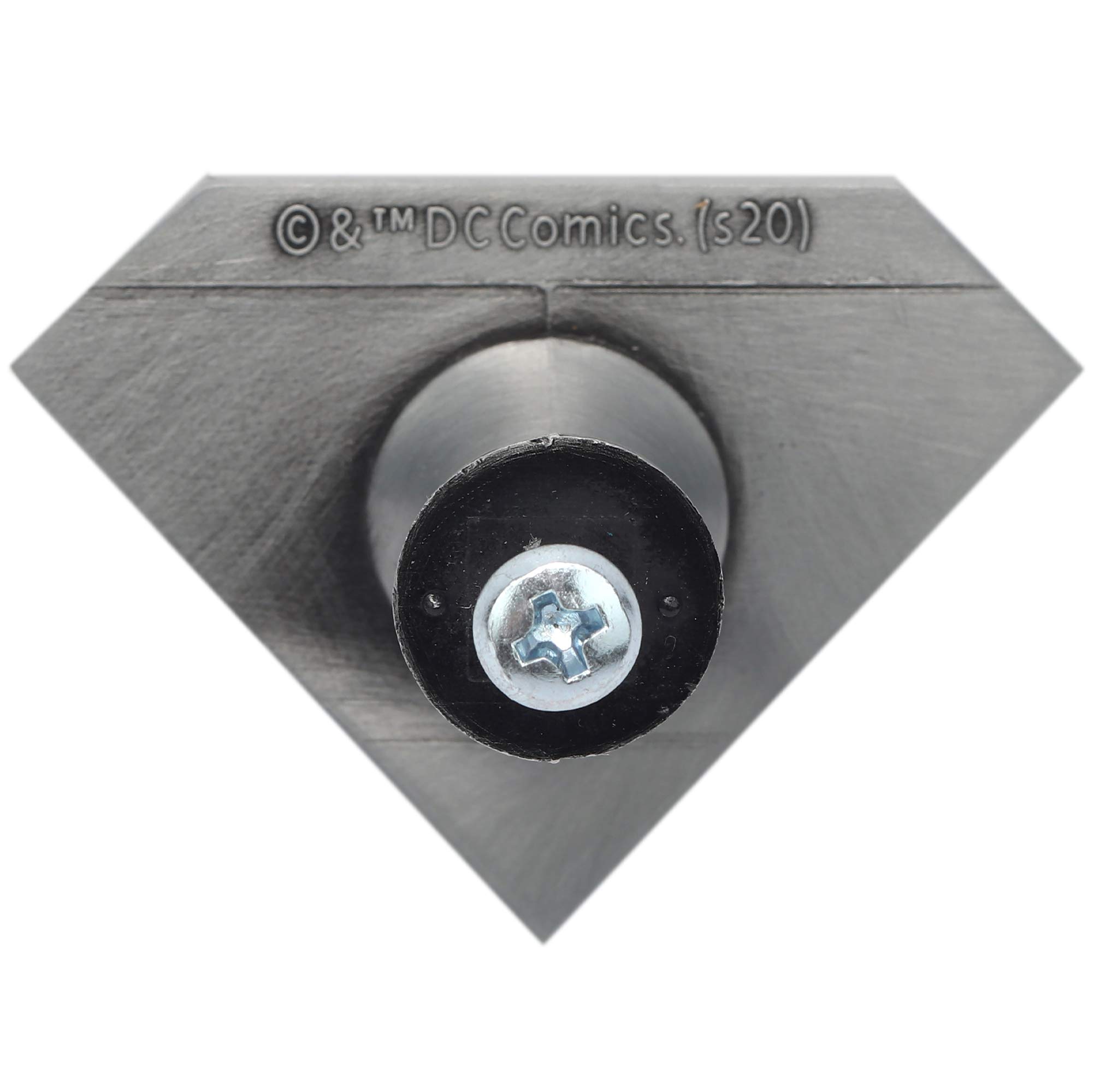 DC Comics Superman Logo Embossed Metal Dresser Knob - Superhero Themed Drawer Pull for Bedroom, Man Cave & Home Decor (Set of 1) - Perfect for Comic Book Fans & Superman Collectors
