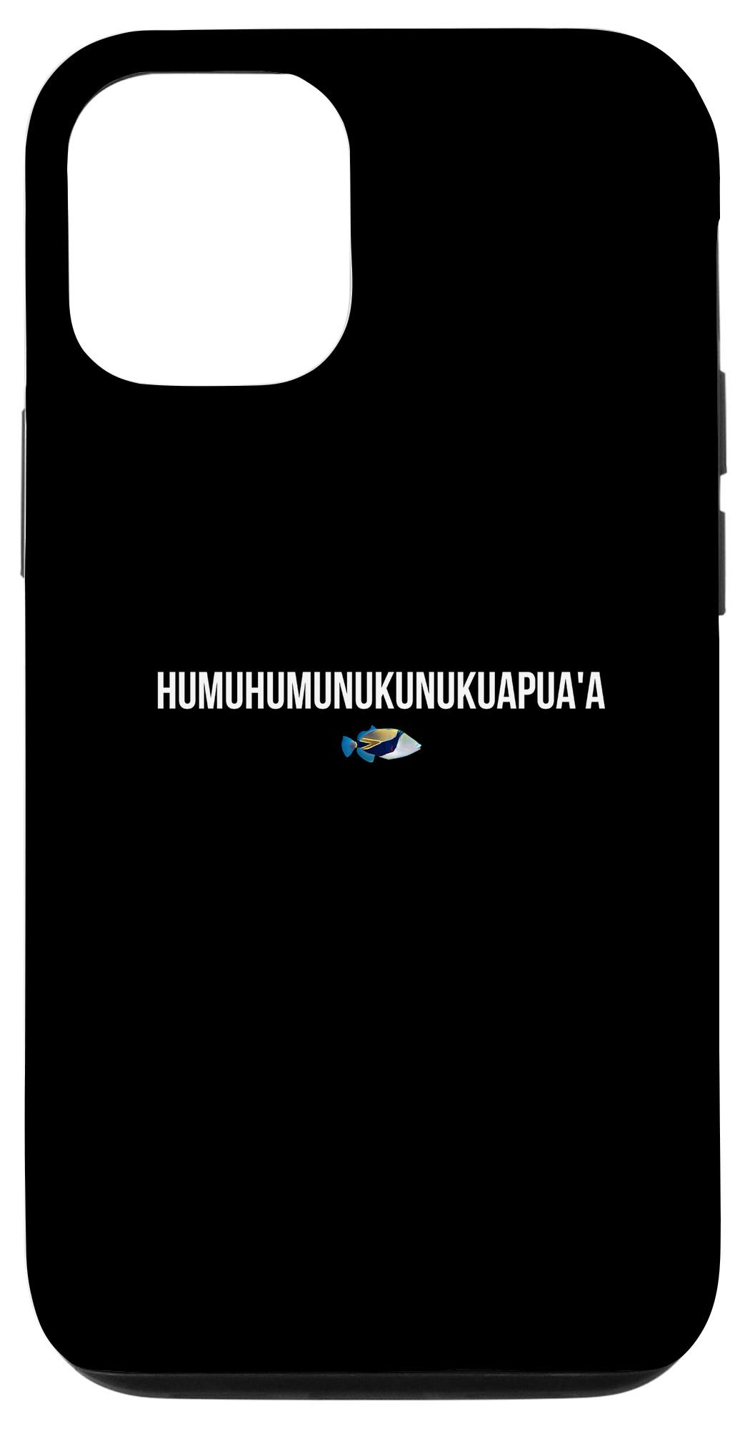 Premium iPhone 12/12 Pro Hawaiian Triggerfish Design Protective Case - Durable Shockproof Cover with Tropical Fish Print - Perfect for Beach Vacations, Summer Outings & Ocean Lovers