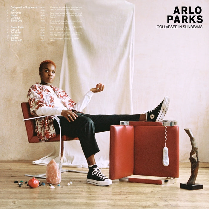 Arlo Parks - Collapsed In Sunbeams Deep Red Vinyl Record LP | Indie Alternative Music Album for Vinyl Collectors & Music Lovers | Perfect for Home Listening & Gift Giving