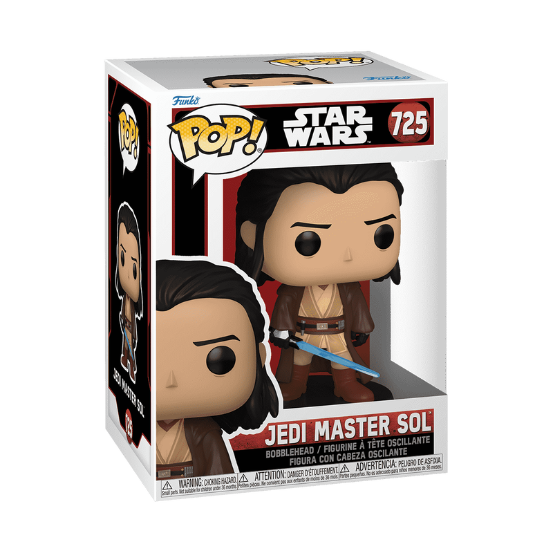 JEDI MASTER SOL Funko Pop Star Wars Action Figure - Collectible Vinyl Toy for Fans & Gift Ideas - Perfect for Display, Decor, and Star Wars Merchandise Collections