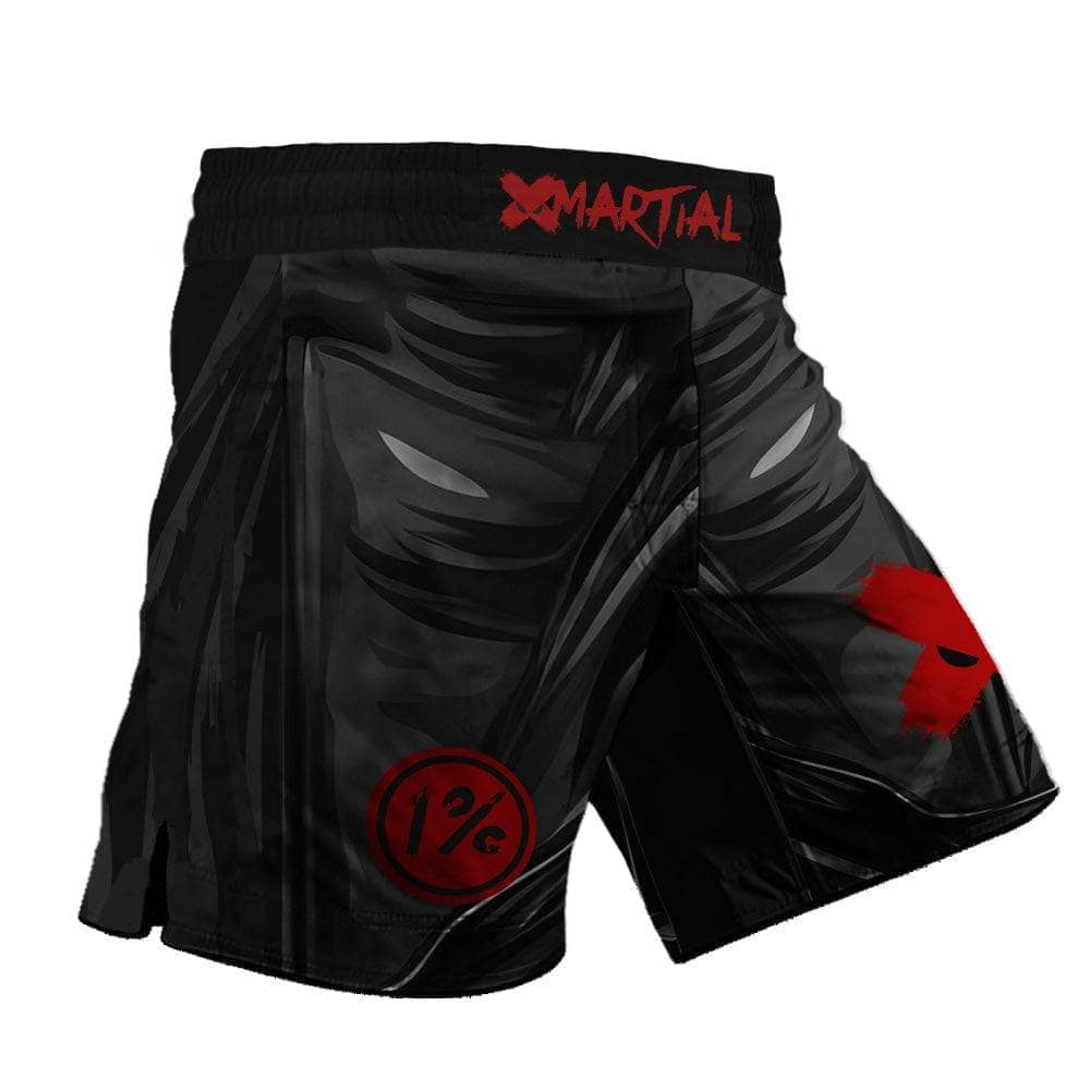 Predator Bat Hero Kids Grappling Shorts - MMA BJJ Training Shorts for Boys & Girls - Lightweight Combat Sports Apparel for Wrestling, Martial Arts & Fitness Training