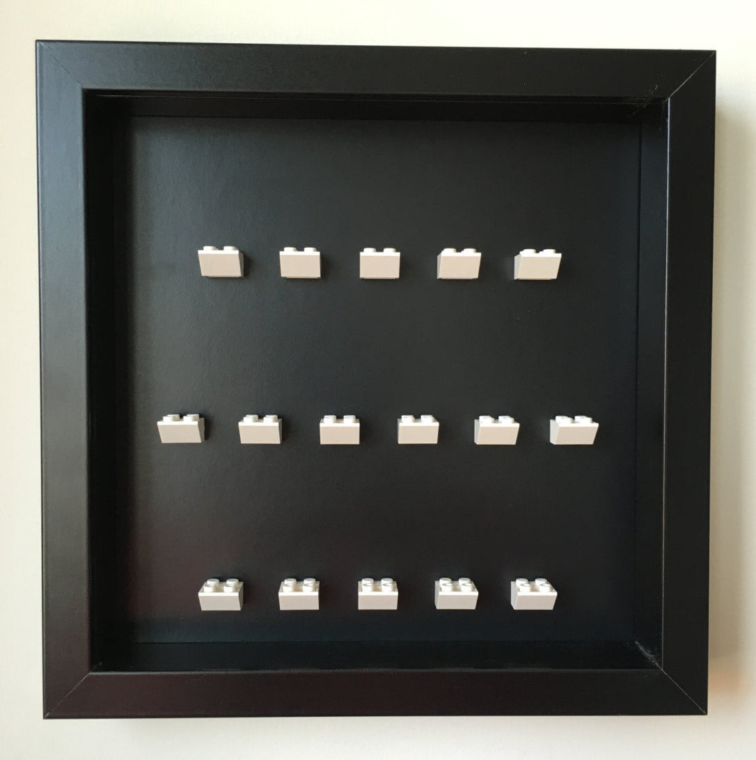 Premium Black Display Frame for Lego® Minifigures - Customizable Shadow Box for Collectors | Perfect for Home Decor, Office Display & Gift Giving