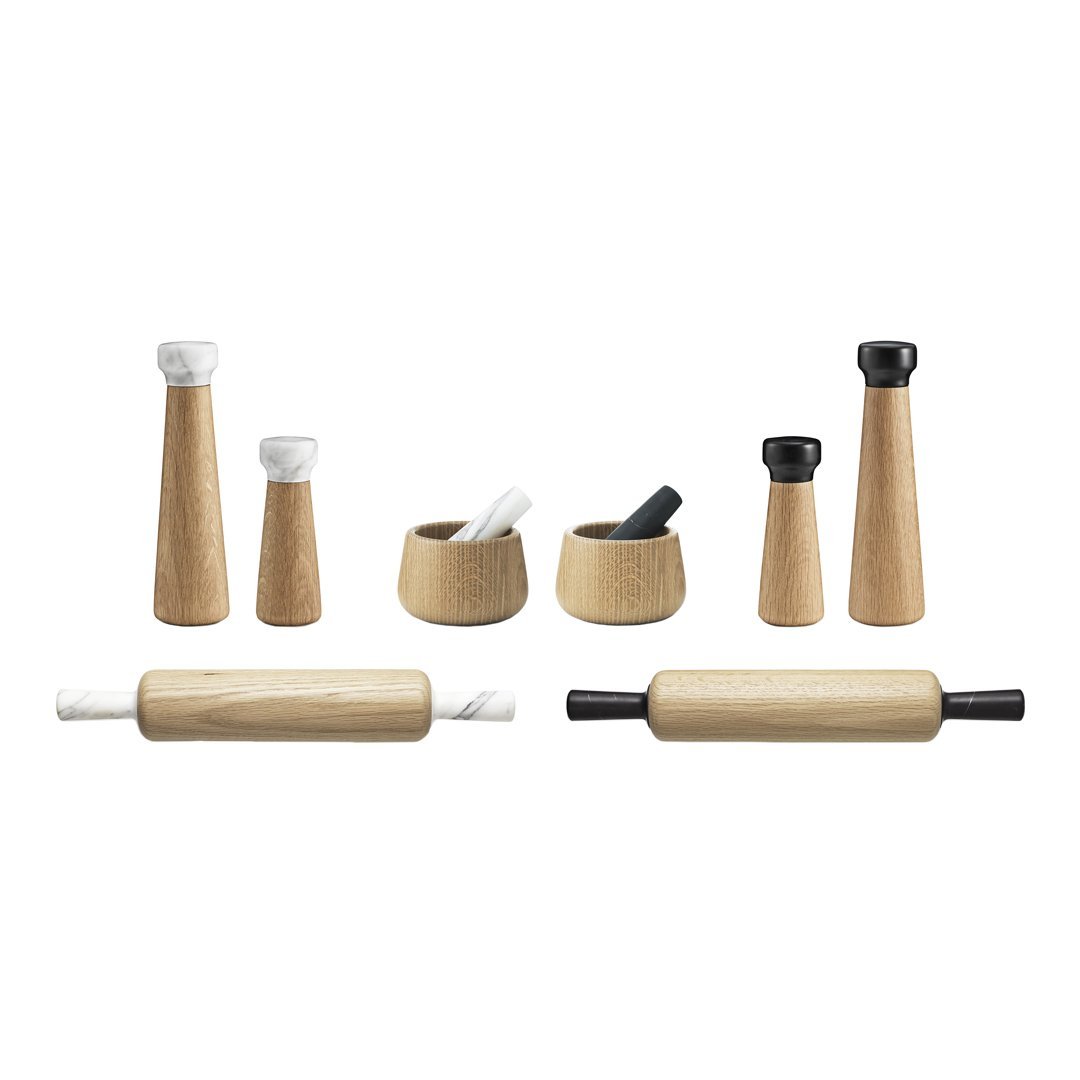 Premium Handcrafted Pepper Mill Set of 4 - Adjustable Ceramic Grinder for Freshly Ground Pepper - Perfect for Kitchen, Dining Table & Gourmet Cooking