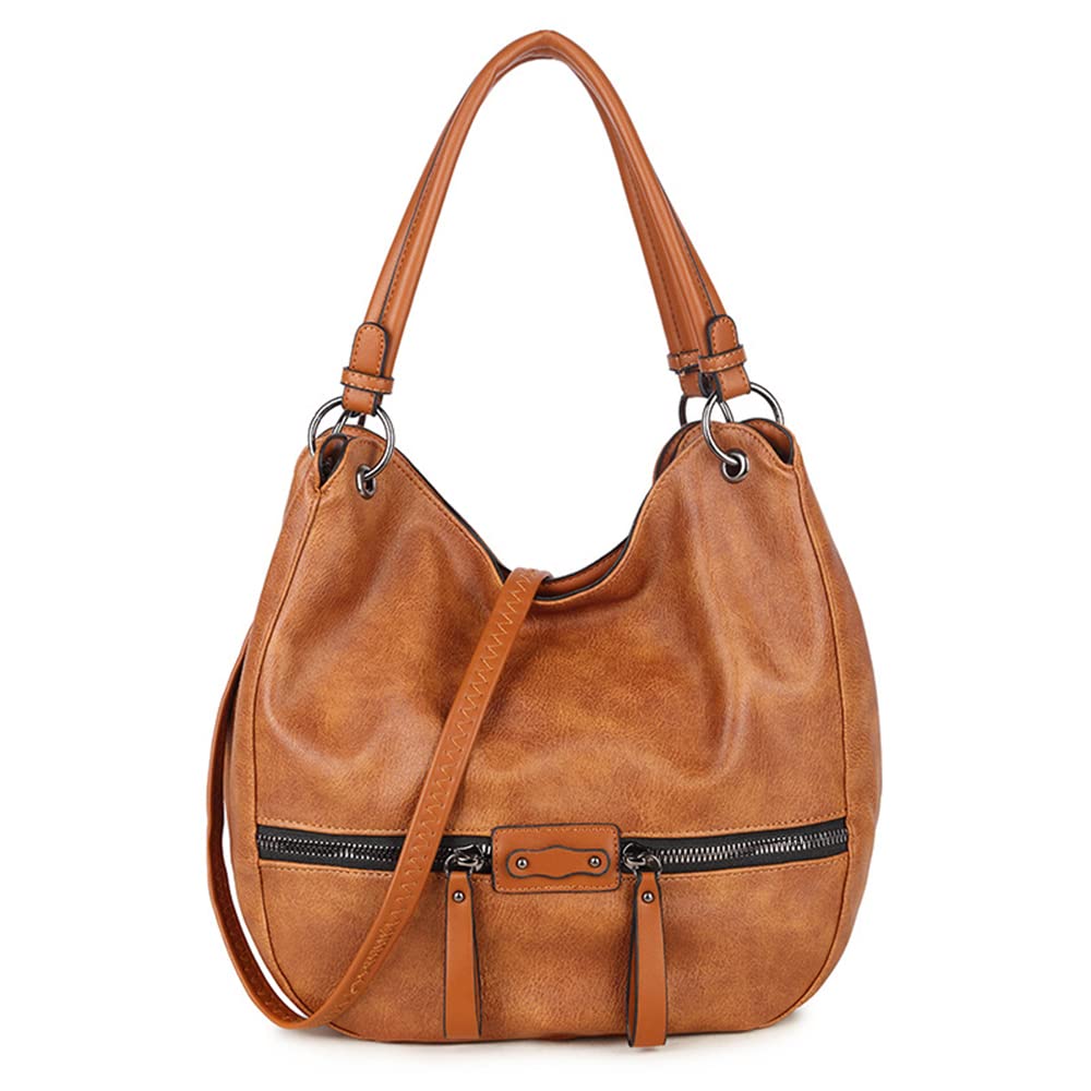 Stylish Women's Large PU Leather Hobo Shoulder Bag - Tote & Crossbody Handbag for Ladies - Perfect for Work, Travel, and Everyday Use