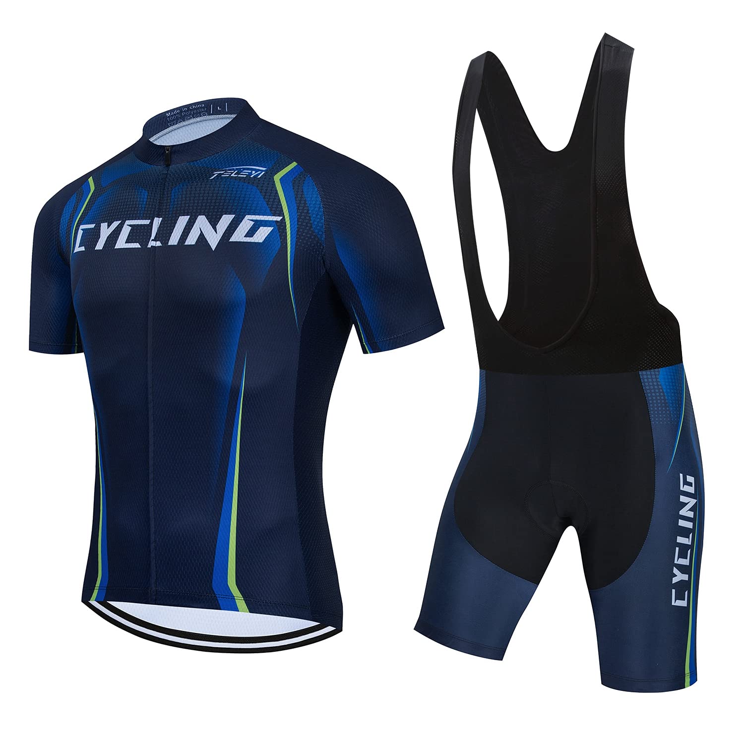 **Men's Cycling Jersey Set - Breathable Short Sleeve Bike Jersey & Shorts - Perfect for Road Biking, Mountain Biking & Outdoor Sports**