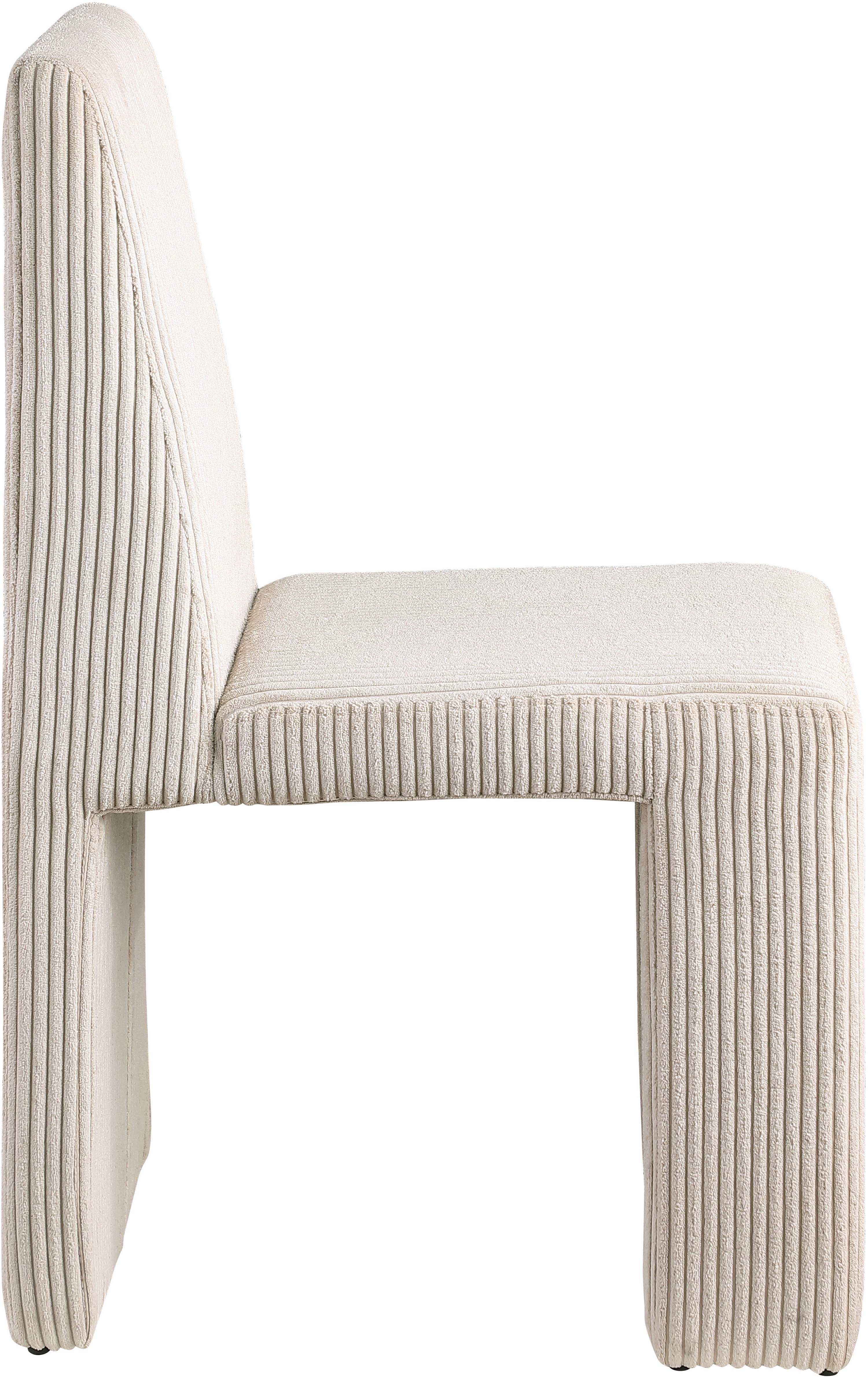 Premium Benson Microsuede Corduroy Fabric Dining Chair - Comfortable Modern Upholstered Seat for Kitchen, Dining Room & Office - Home & Commercial Use