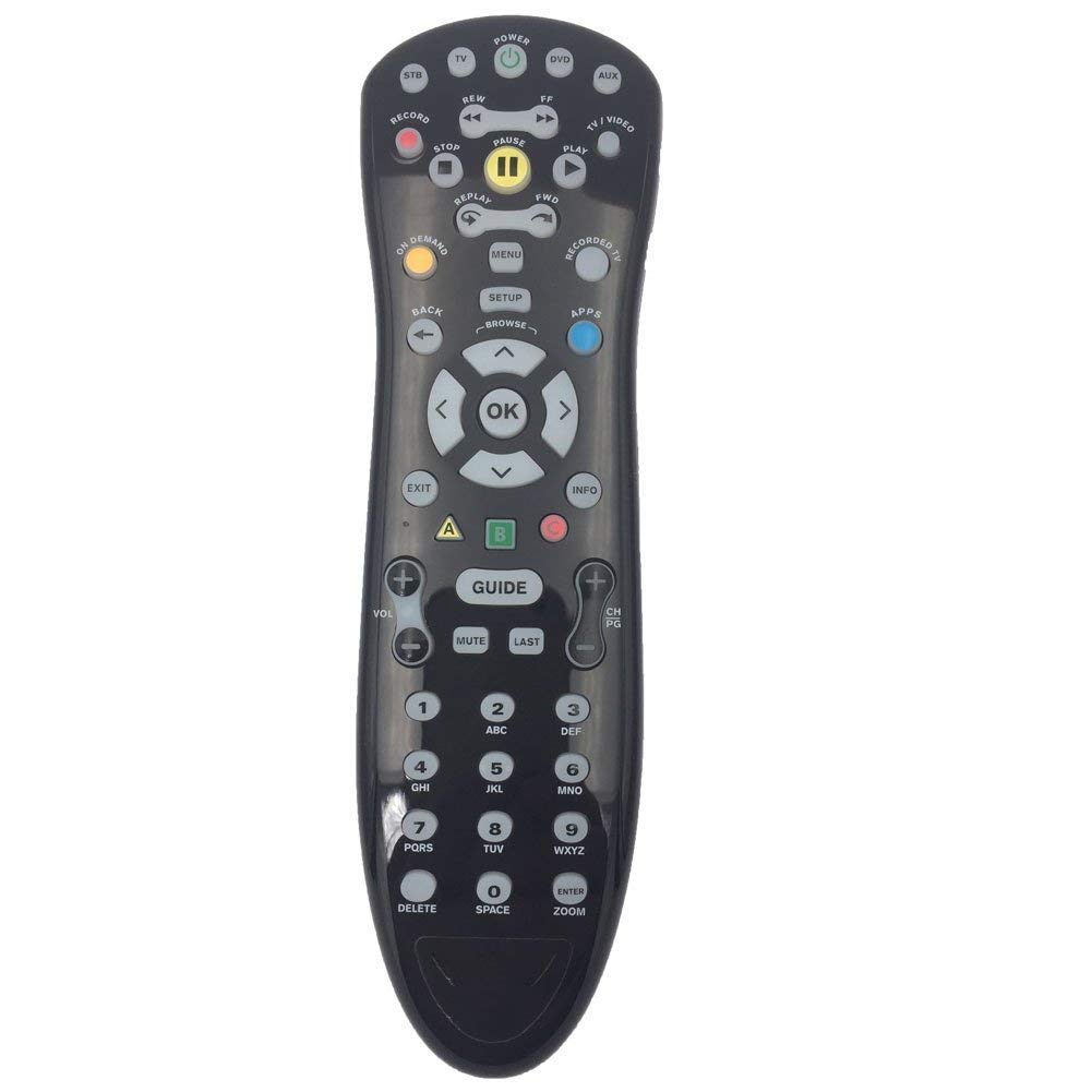 Frontier MXV4 Universal IR Remote Control with 2 AA Batteries - Compatible with TV, DVD, Cable Box & More - Perfect for Home Entertainment Systems