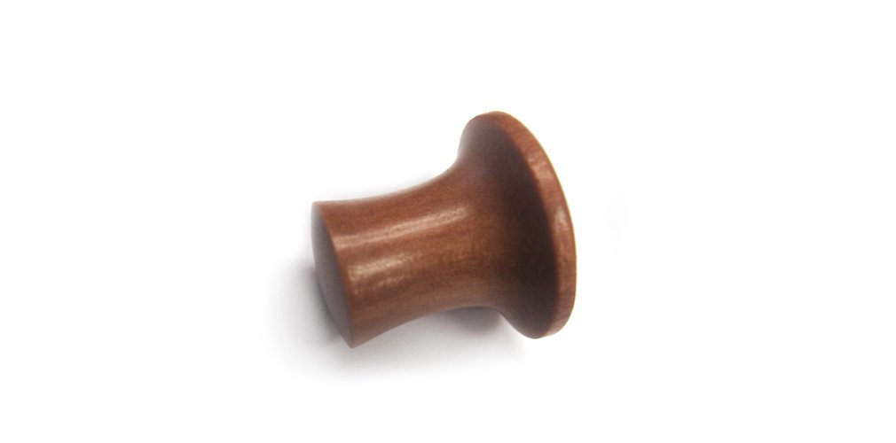 00G (10mm) Saba Wooden Trumpet Ear Plugs - Mayan Flare Tunnels for Stretching - Hypoallergenic Body Jewelry for Men & Women - Perfect for Everyday Wear & Alternative Fashion