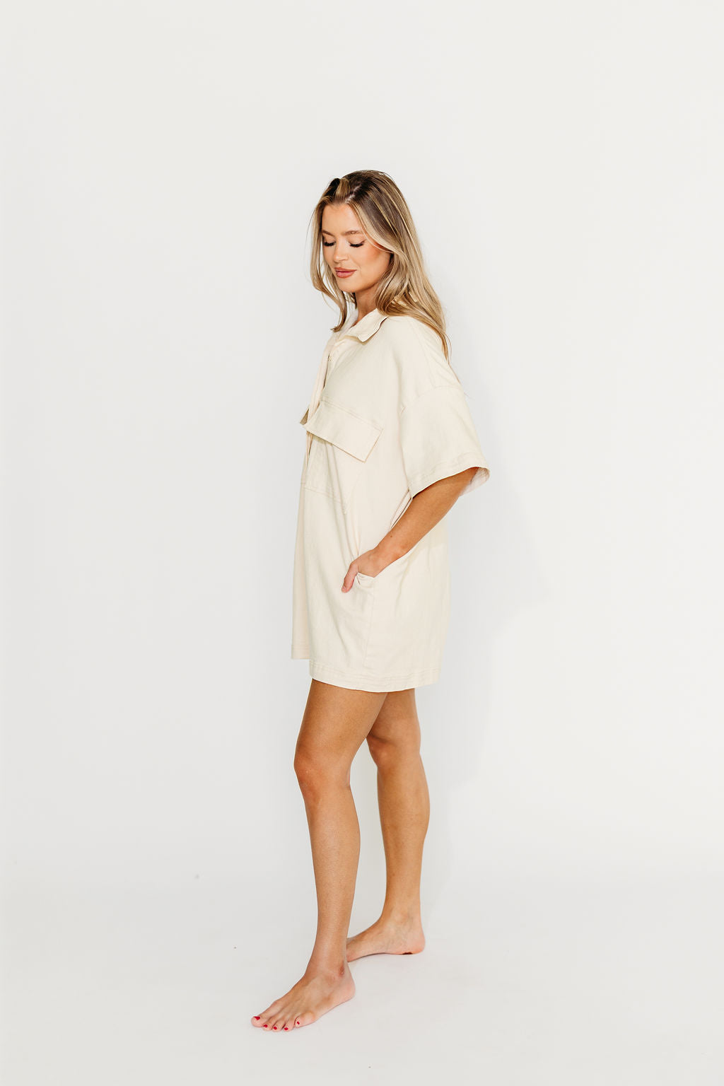 Soleil Romper in Milk - Stylish Women's Jumpsuit for Summer Outfits, Beachwear & Casual Wear