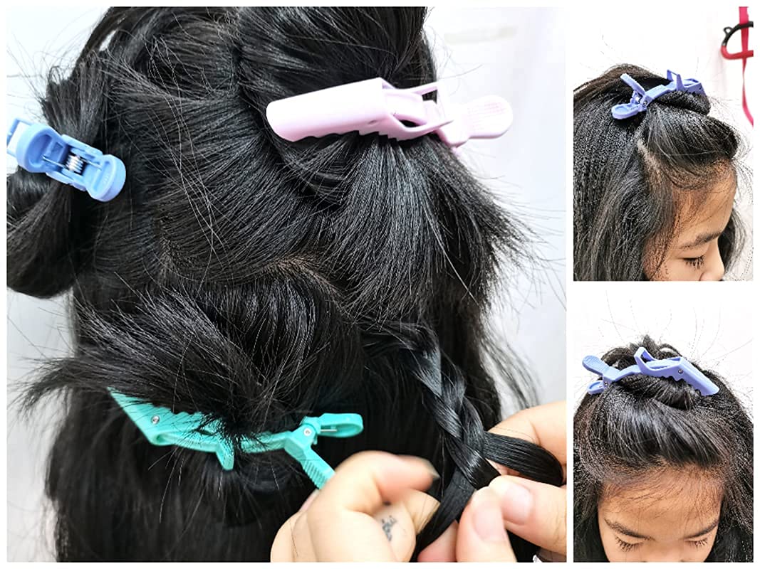 SINNKY Purple Crocodile Hair Clips for Women & Girls - 10pcs Wide Teeth Hair Claw Clips, Durable Unisex Hair Accessories for Kids Teens Adults (6+ Years) - Perfect for School, Work, Parties & Everyday Hairstyles