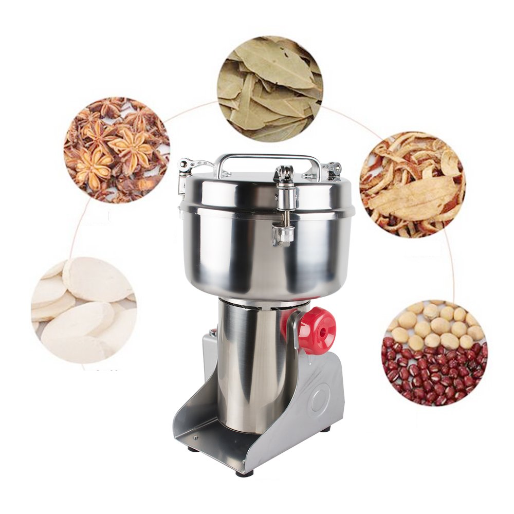 1000W Electric Grain Mill Grinder for Flour, Coffee, Wheat & Herbs - High-Speed Household Milling Machine for Spices & Chinese Medicine - Perfect for Baking, Coffee Brewing & Herbal Remedies (Fast US Shipping)