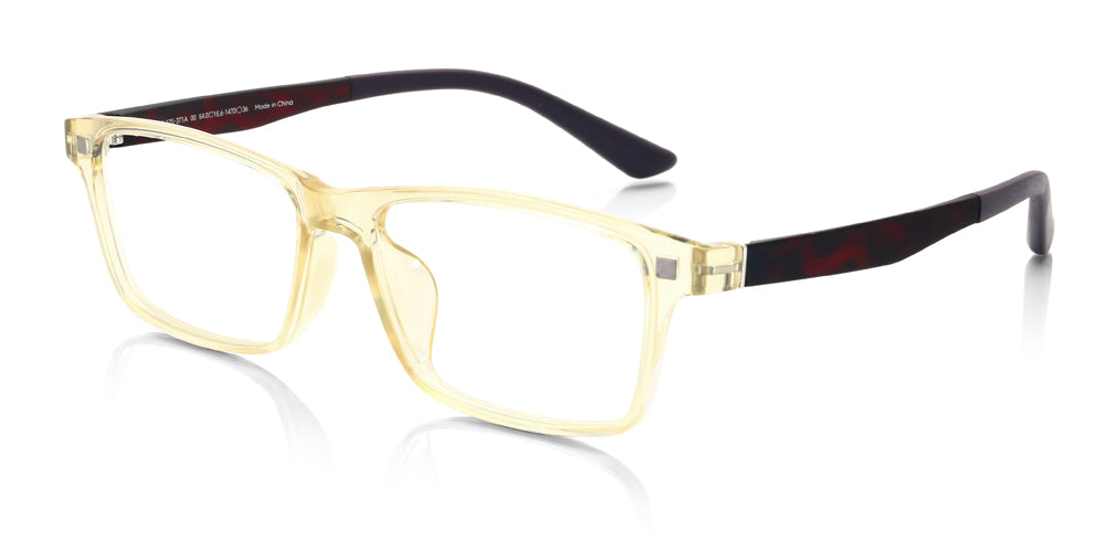 JINS Switch Classic 371 00 - Stylish & Comfortable Eyeglasses for Men & Women | Lightweight Frame with Clear Lenses | Perfect for Reading, Working & Daily Use
