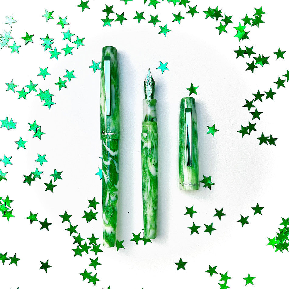 Esterbrook Camden Fountain Pen - Northern Lights Limited Edition in Icelandic Green - Perfect for Writing, Collecting & Gift Giving
