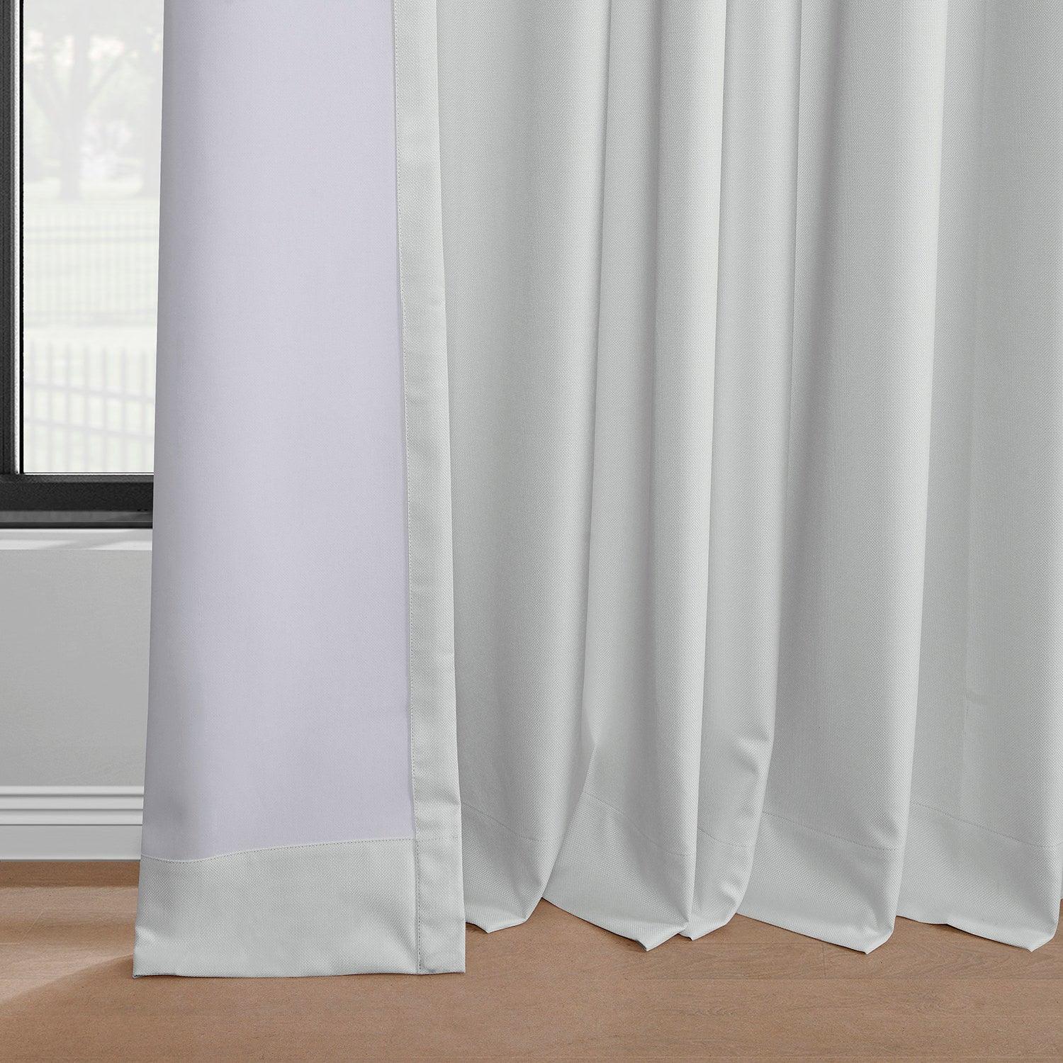 Off White Grommet Blackout Curtains - Thermal Insulated Linen Hotel Drapes for Bedroom & Living Room - Noise Reducing Window Treatments for Home & Office