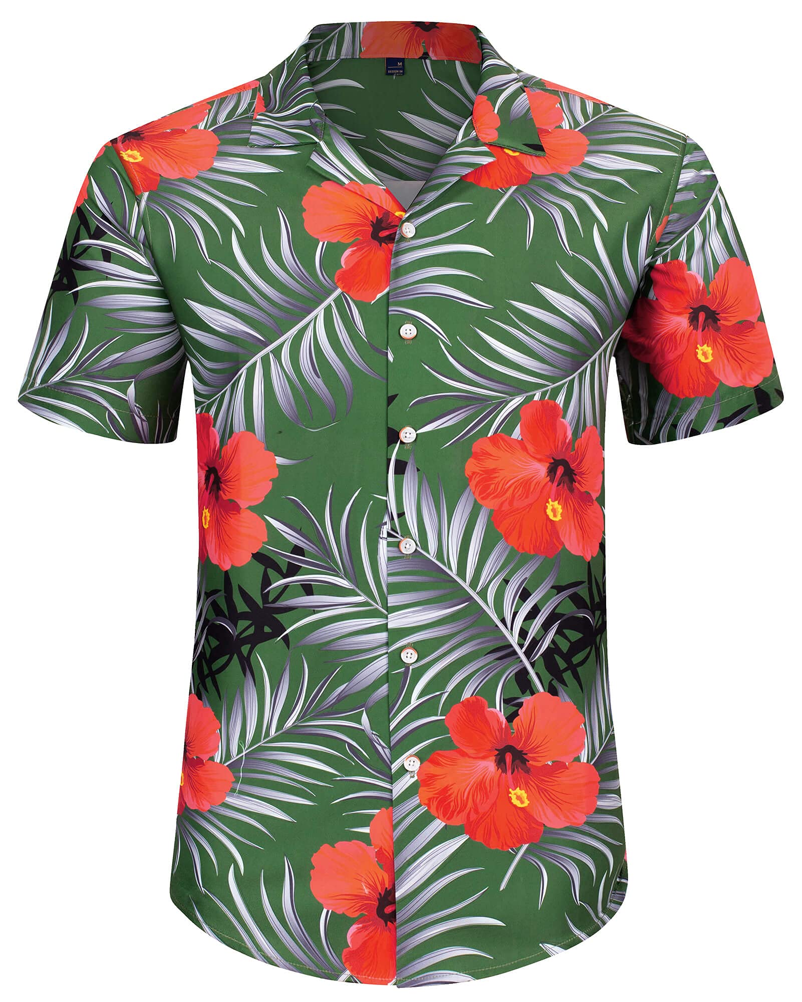 **J.VER Men's Hawaiian Shirts & Shorts Set - Tropical Print Short Sleeve Button Down Shirt with Matching Swim Trunks - Beach Vacation, Luau Party, Summer Casual Outfit**