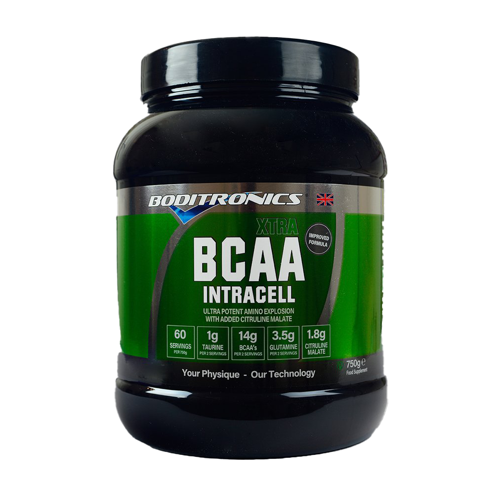 Boditronics BCAA Intracell Xtra 750g - Premium Branched-Chain Amino Acid Supplement for Muscle Recovery & Growth | Ideal for Workout, Fitness & Bodybuilding